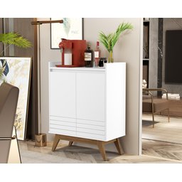 Buffet Aparador 2 Portas Retrô Eros Giga - Branco - 2