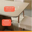 Ver imagem 6 de Conjunto Sala de Jantar Mesa 1,20m Moove 4 Cadeiras Veludo Milano Viero