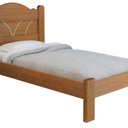 Ver imagem 2 de Cama Solteiro 100% MDF 107,5x94cm Alice Marrom/Marrome