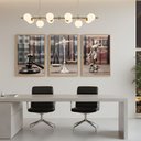 Ver imagem 5 de Kit 3 Quadros Justiça Advocacia 40x60 Moldura:castanho