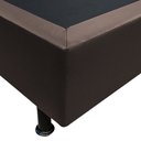 Ver imagem 3 de Base Box para Cama Casal 138x188cm Liz S05 Sintético Marrom - Mpozenato