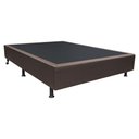 Ver imagem 1 de Base Box para Cama Casal 138x188cm Liz S05 Sintético Marrom - Mpozenato
