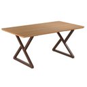 Ver imagem 1 de Mesa para Sala de Jantar Retangular 160x90cm MDF Império Marrom/Proa