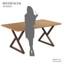 Ver imagem 4 de Mesa para Sala de Jantar Retangular 160x90cm MDF Império Marrom/Proa