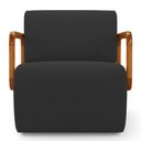 Ver imagem 6 de Kit 02 Poltronas Decorativas Orgânica Living Kavya Veludo Preto - Desk Design
