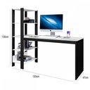 Ver imagem 3 de Mesa Escrivaninha Artemis 4 Prateleiras Preto/branco - Art Panta