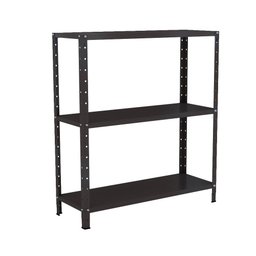 Estante Aço 3 Prateleiras Eaf007 Preto - 1