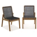 Ver imagem 1 de Conjunto 2 Cadeiras em Madeira e Corda Náutica sem Braço Traço 