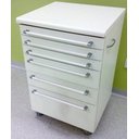 Ver imagem 1 de Mesa Auxiliar para Clinicas - Branca C/ Puxador Branco