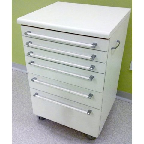 Mesa Auxiliar para Clinicas - Branca C/ Puxador Branco