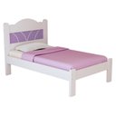 Ver imagem 6 de Cama de Solteiro 107,5cm x 94cm Alice Branco/Lilás