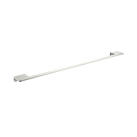 Porta Toalha em Barra 61cm Alumínio Astra Cinza/Prata Fosco