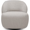 Ver imagem 3 de Kit 02 Poltronas Decorativa Orgânica Giratória para Sala Living Barolo L06 Bouclê Cinza - Lyam Decor