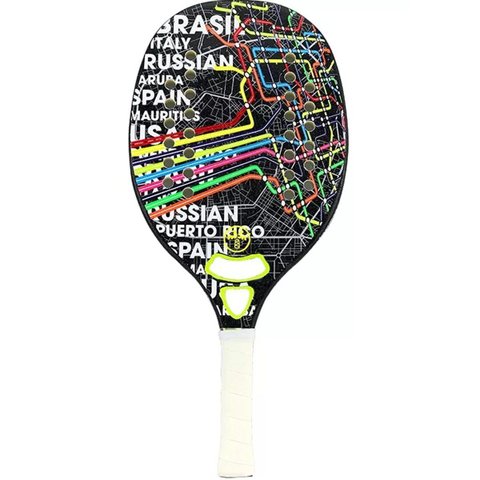Raquete Beach Tennis Turquoise Concept - Preto
