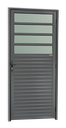Ver imagem 1 de Porta de Cozinha Alumínio 86 Esq. V.Boreal Cinza Brimak