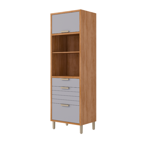 Paneleiro de Cozinha Eloise Duplo Forno 2 Gavetas 2 Portas Basculantes 70 Cm