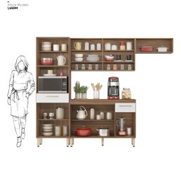 Cozinha Compacta com Balcão Dama - 14