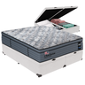 Cama Box Baú Branco e Colchão King Charlotte Molas Ensacadas Sealy - 1