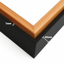 Ver imagem 3 de Moldura Filete Preta 120x90 Cm com Chassi para Canvas