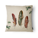 Ver imagem 4 de Kit 3 Capas de Almofada 43x43cm - Pássaros - Tecido Veludo 100% Poliéster