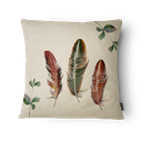 Ver imagem 4 de Kit 3 Capas de Almofada 43x43cm - Pássaros - Tecido Veludo 100% Poliéster