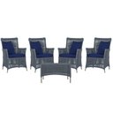 Ver imagem 1 de 4 Poltronas e 1 Mesa Igapó em Alumínio Pintura Fendi Corda Náutica Estofado 10