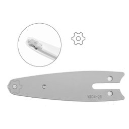 Sabre Placa Guia de Mini Motosserra 4 Polegadas Kit 2 Unidades Ferramenta Reposiçao Jardinagem - 3