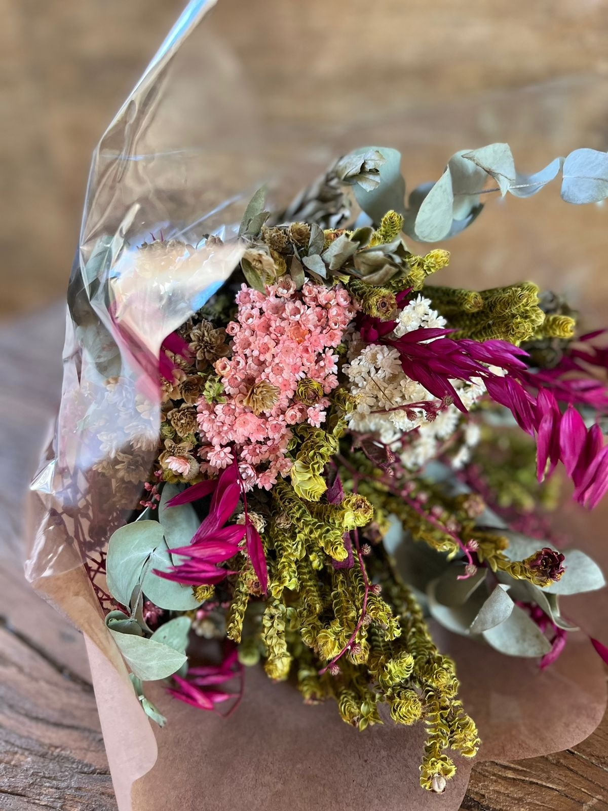 Buquê De Flores Desidratadas Secas Casamento Arranjo Vaso | MadeiraMadeira