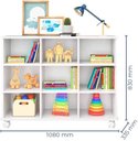 Ver imagem 3 de Kit Infantil Nicho Organizador e Mesa Casinha com Cadeira e Regulagem de Altura Branco - Mobili