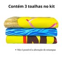 Ver imagem 4 de Toalha Praia Aveludada Gigante Microfibra Piscina Kit 3