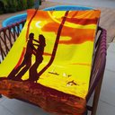Ver imagem 3 de Toalha Praia Aveludada Gigante Microfibra Piscina Kit 3