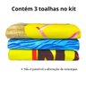 Toalha Praia Aveludada Gigante Microfibra Piscina Kit 3 - 4
