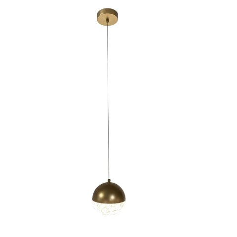 Pendente Globo Dourado 15cm Led 12W 3200K Bivolt PARIS LUZ