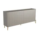 Ver imagem 2 de Buffet Mdf com Gaveta e Porta Brise L180 X A81,5cm Grigio/dourado F831b