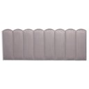 Ver imagem 3 de Cabeceira Queen Kit 8 Placas Modelo Nuvem - Suede Cinza