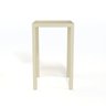 Mesa Bistrô De Alumínio Ripado Bar Área Gourmet 60x60Cm - Nude - 2