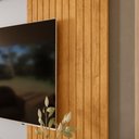 Ver imagem 4 de Painel para TV até 70 Polegadas Ripado com 1 Porta e Nicho DJ Móveis Cosmo 180 Bali Cedro