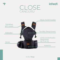 Canguru Infanti Close 5 em 1 - Preto Infanti Safety Quinny Voy - 4