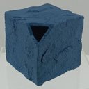 Ver imagem 5 de Vaso Decorativo Enfeite Planta Aparador Cubo Resina 12x15x15cm Azul