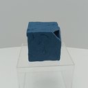 Ver imagem 2 de Vaso Decorativo Enfeite Planta Aparador Cubo Resina 12x15x15cm Azul