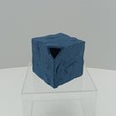 Ver imagem 4 de Vaso Decorativo Enfeite Planta Aparador Cubo Resina 12x15x15cm Azul