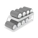 Ver imagem 1 de Organizador de Latas 9 Unidades Transparente e Branco ou