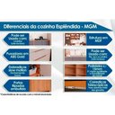 Ver imagem 4 de Armário Aéreo P/ Cozinha Esplendida Geladeira C/ 1 Portas Basculante 80cm Cinamomo/off White - Mgm