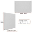 Ver imagem 3 de Cama Japonesa com Cabeceira Almeriaharu Queen Bouclé Suave Off White - Sallar Home