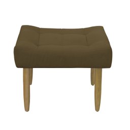 Puff Decorativo Quarto e Sala de Estar Suede Light Herrero:Marrom Claro - 2
