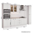 Ver imagem 6 de Cozinha Completa Modulada Milla Zoe 13 Portas 3 Gavetas MDF 360cm Branco Móveis Carraro