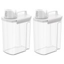 Ver imagem 1 de Kit 2 Dispensers Medidor New Retro 3,9l Porta Sabão Amaciant