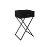 Mesa de Cabeceira Cotia 45Cm Alta 1 Gaveta Preto com Preto - 1