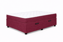 Ver imagem 1 de Kit Cama Box Baú Solteiro 88x188 cm + Colchão D33 Solteiro 17 cm Vinho Suede