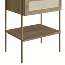 Ver imagem 2 de Mesa de Cabeceira com 1 Gavetas 50cm Arlo A10 Hanover/dourado - Mpozenato